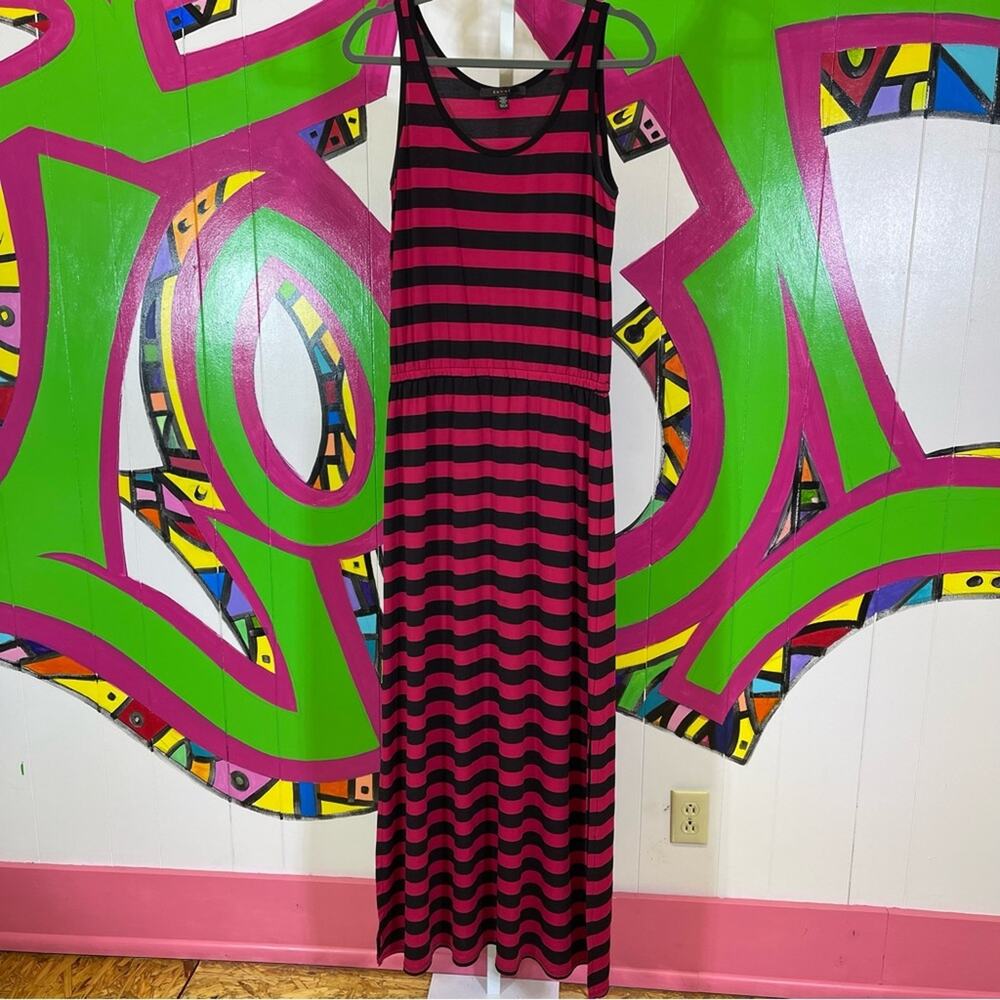 Fever, Striped Maxi Dress, Slits up sides. Size Small. In excellent condition!
